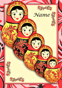 Full Set Russian Dolls - Personalised