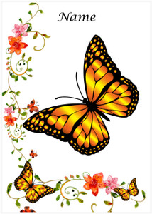 Orange Butterfly - Personalised
