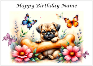 Puppy Pug 'n' Bone - Personalised
