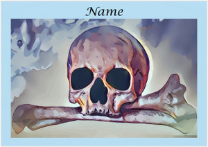 Skull and CrossBones - Personalised