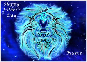 Fathers Day Lion - Personalised
