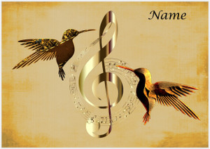 Musical Hummingbirds - Personalised Musical Hummingbirds - Personalised
