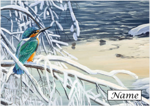 Snow Fishing Kingfisher - Personalised