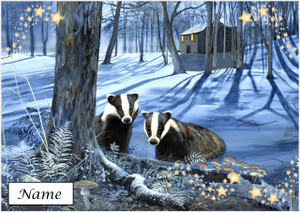 Twilight Badgers Christmas - Personalised