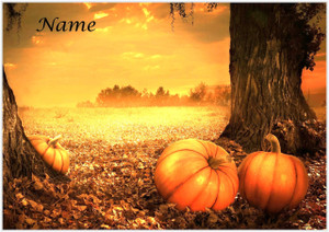 Autumn Pumpkins - Personalised Autumn Pumpkins - Personalised