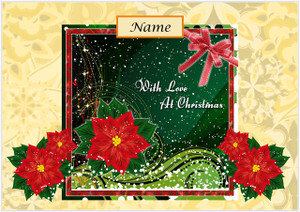 Christmas Poinsettia - Personalised