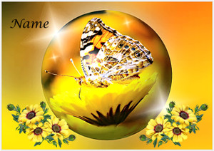 Butterfly Globe - Personalised Butterfly Globe - Personalised