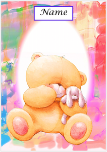 Rainbow Bunny Bear - Personalised