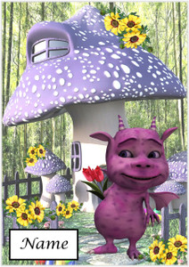 Little Purple Dragon - Personalised