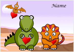Jurassic Hearts - Personalised