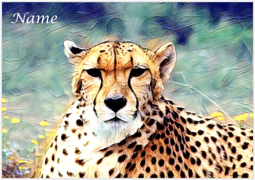 Resting Cheetah - Personalised