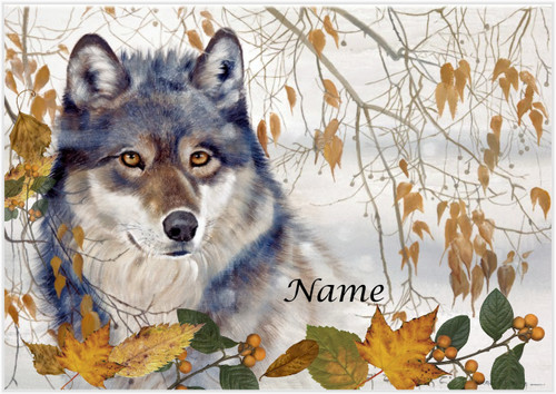 Timber Wolf Landscape - Personalised