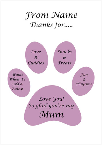 Glad dog Pink - Personalised