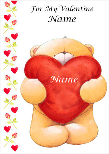 Bear Heart for You VALENTINE - Personalised