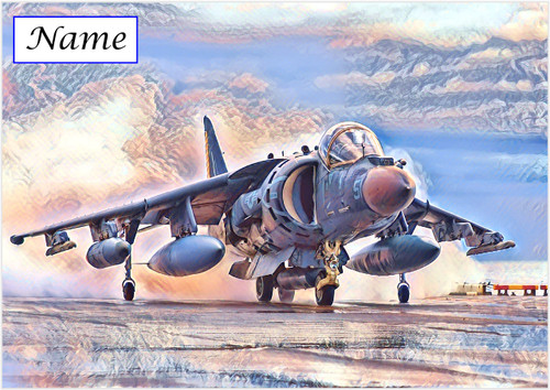 Harrier Jump Jet - Personalised