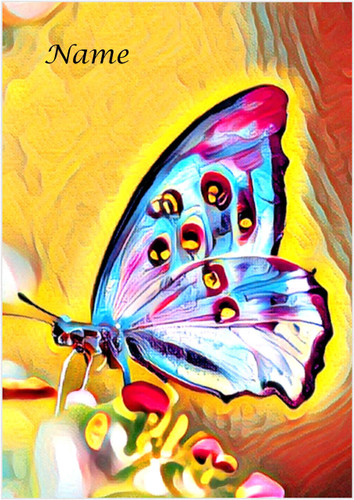 Painted Butterfly - Personalised