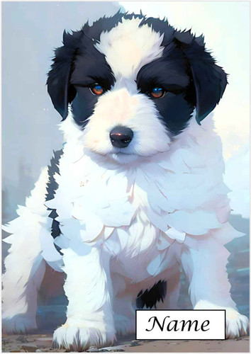 Border Collie Puppy - Personalised