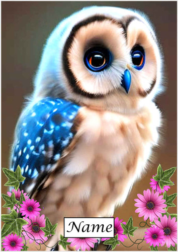 Little Blue Owl - Personalised