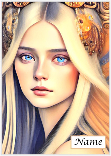 Golden Princess Watercolour - Personalised
