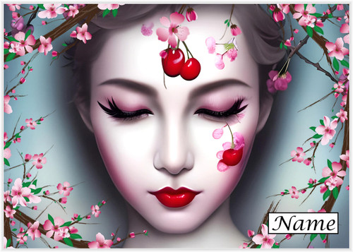 Cherry Blossom Geisha - Personalised