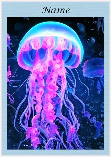 Blue & Pink Jellyfish - Personalised