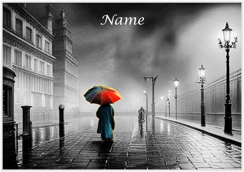 Rain in the City - Personalised