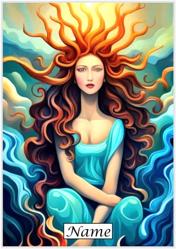Goddess of Fire & Water - Personalised