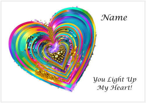 Heart Light Up - Personalised