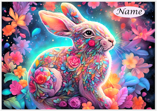 Flower Petal Bunny - Personalised