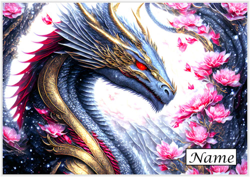 Spring Blossom Dragon - Personalised