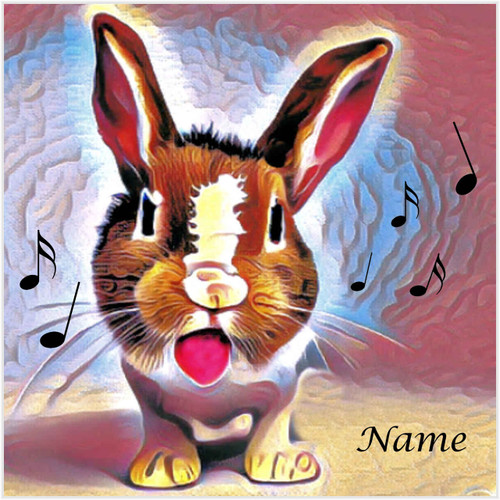 Singing Bunny - Personalised