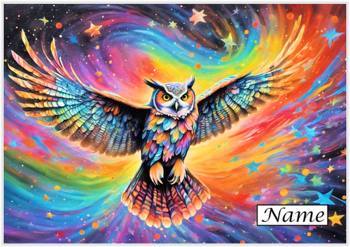Cosmic Dream Hunter Owl - Personalised