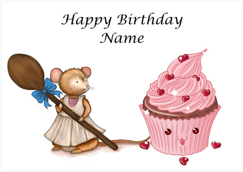 Cupcake Mouse - Personalised