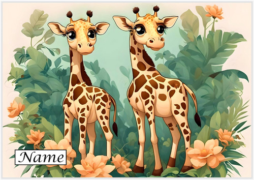 Friendly Giraffes - Personalised