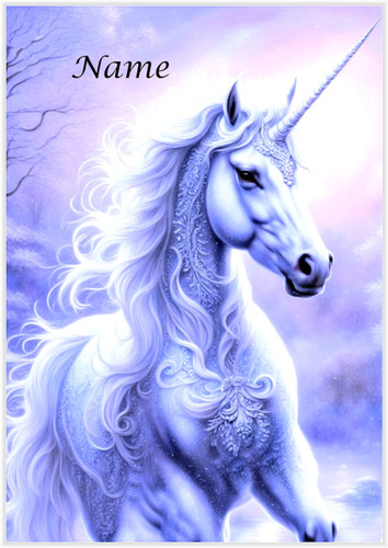 Unicorn Winter - Personalised