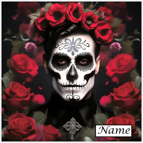 Day of the Dead Rose Man - Personalised