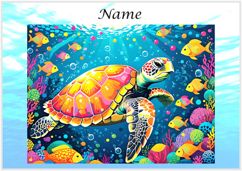 Tropicana Turtle - Personalised