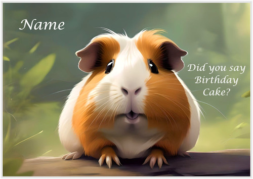 Hungry Guinea Pig - Personalised
