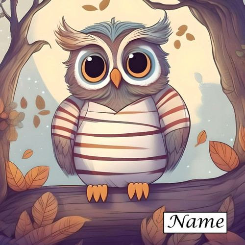 Cute Woodland Owl - Personalised