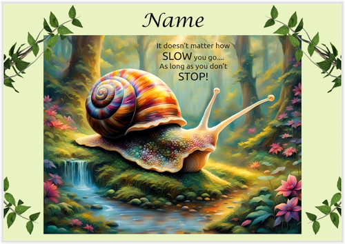 Slow Snail Won't Stop! - Personalised