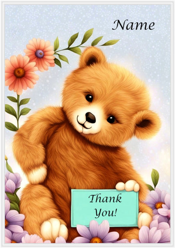 Thank You Bear - Personalised