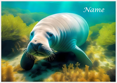 Manatee in Sunlight Bay - Personalised