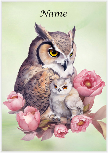 With the Baby Owl - Personalised