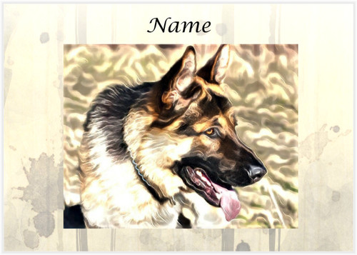 German Shepherd Designer Art - Personalised