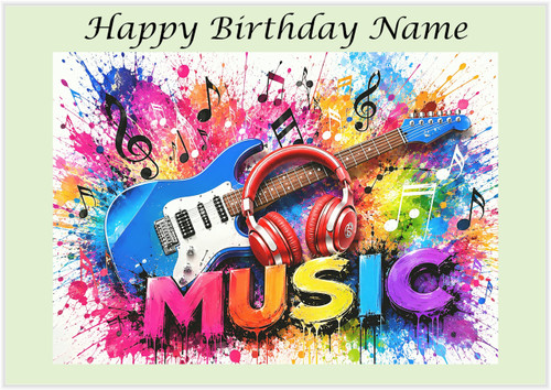 Electric Rainbow Guitar - Personalised