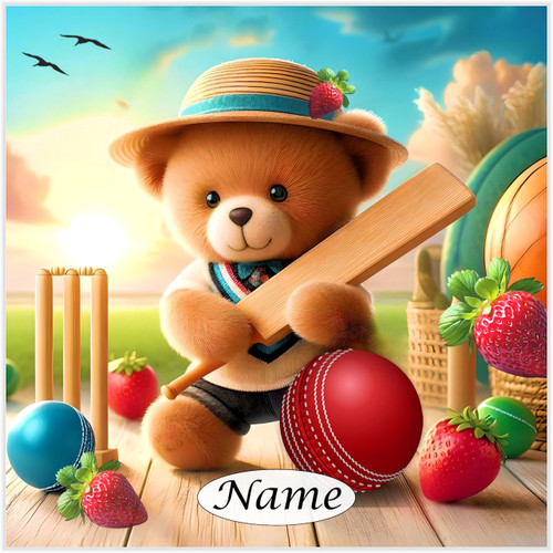 Summer Cricket & Strawberries - Personalised