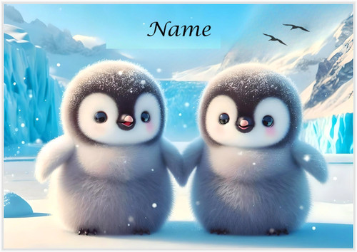 Penguin Friends Christmas - Personalised