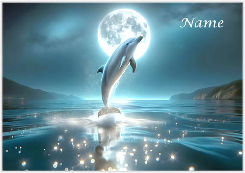 Moon Dancing Dolphin - Personalised