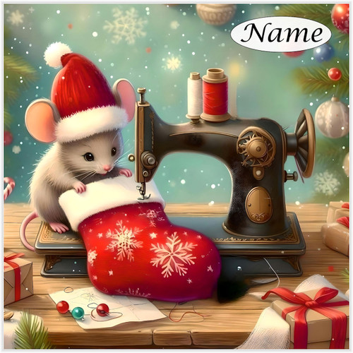 Stocking Sewing Mouse - Personalised