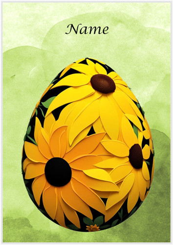 Sunny Birthday Egg - Personalised